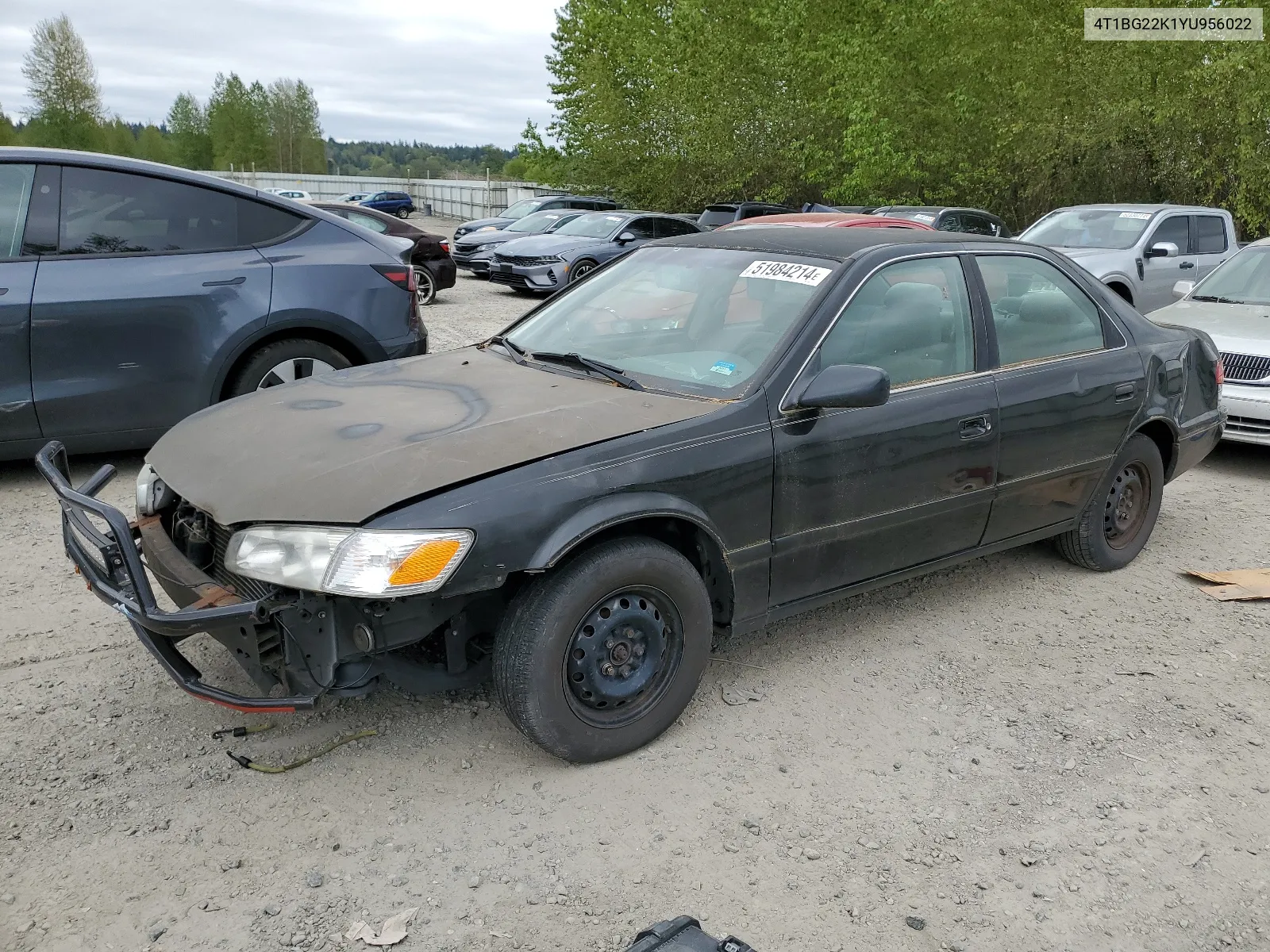 2000 Toyota Camry Ce VIN: 4T1BG22K1YU956022 Lot: 51984214