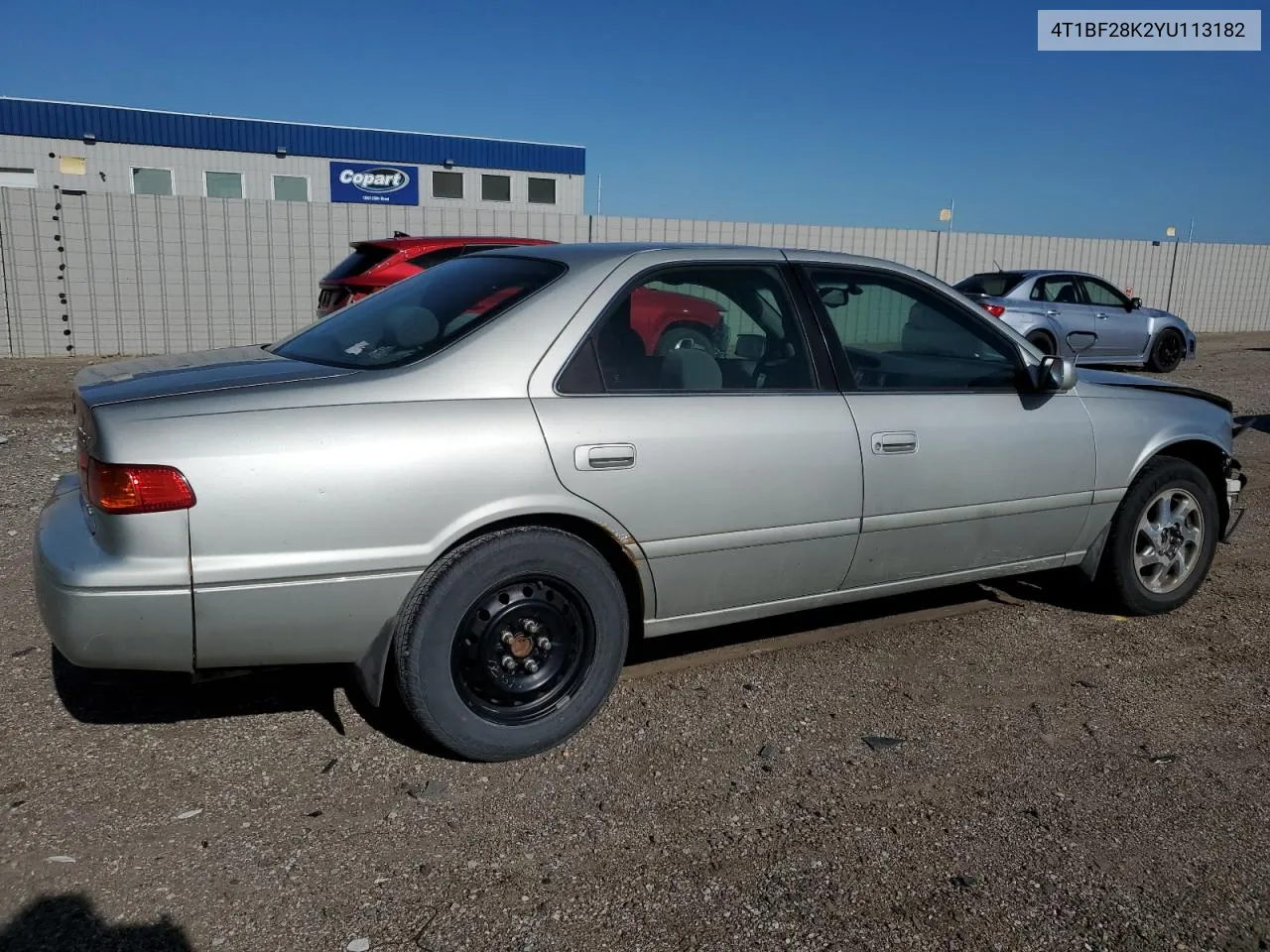 2000 Toyota Camry Le VIN: 4T1BF28K2YU113182 Lot: 57200024