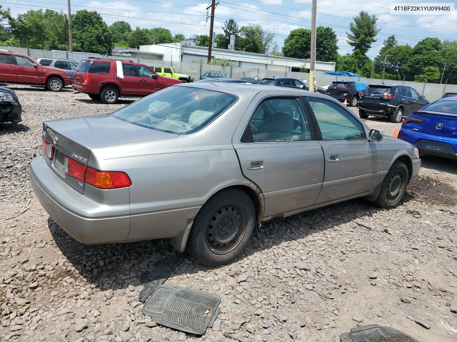 2000 Toyota Camry Le VIN: 4T1BF22K1YU099400 Lot: 59408034