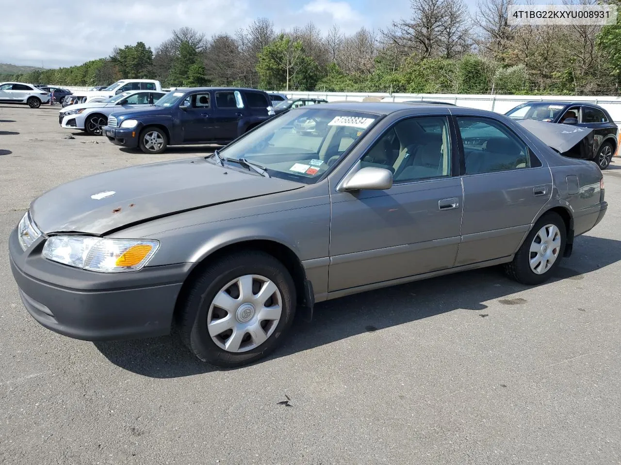 2000 Toyota Camry Ce VIN: 4T1BG22KXYU008931 Lot: 61588834