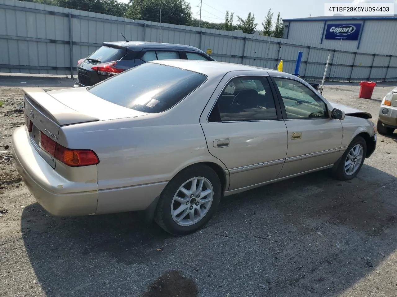 2000 Toyota Camry Le VIN: 4T1BF28K5YU094403 Lot: 65515764