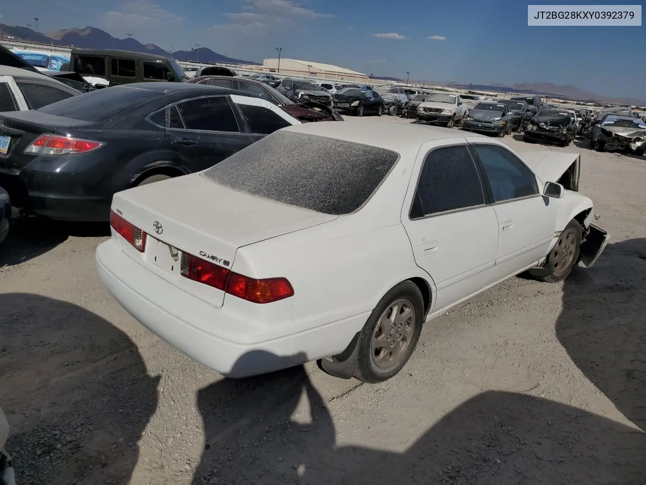 2000 Toyota Camry Le VIN: JT2BG28KXY0392379 Lot: 66634644