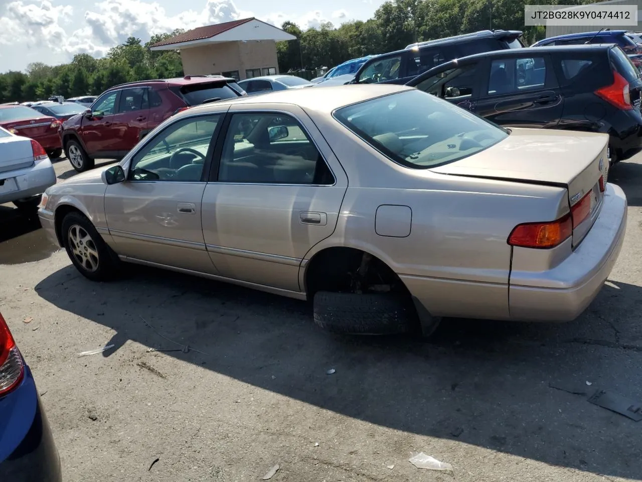 2000 Toyota Camry Le VIN: JT2BG28K9Y0474412 Lot: 67283824