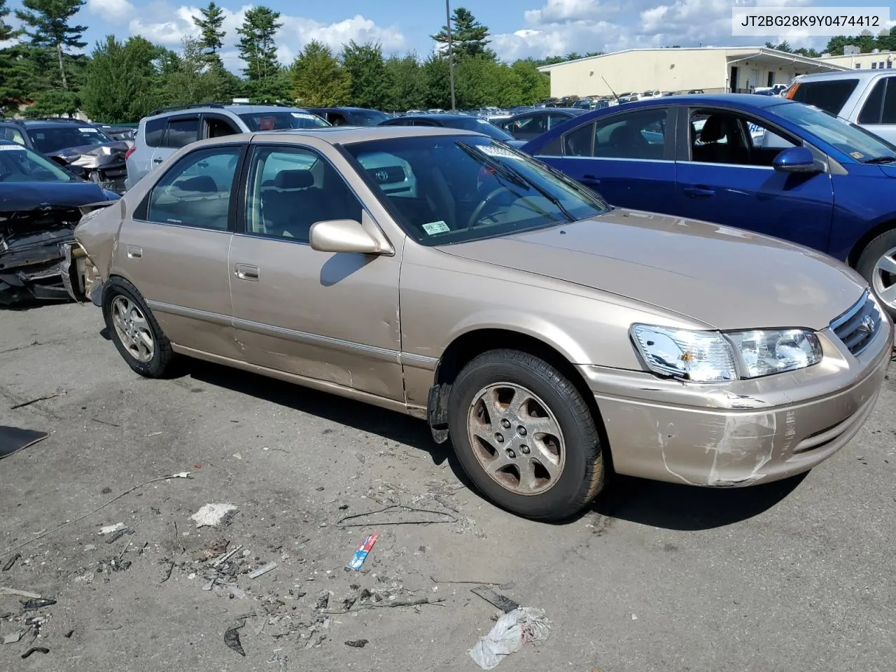 2000 Toyota Camry Le VIN: JT2BG28K9Y0474412 Lot: 67283824