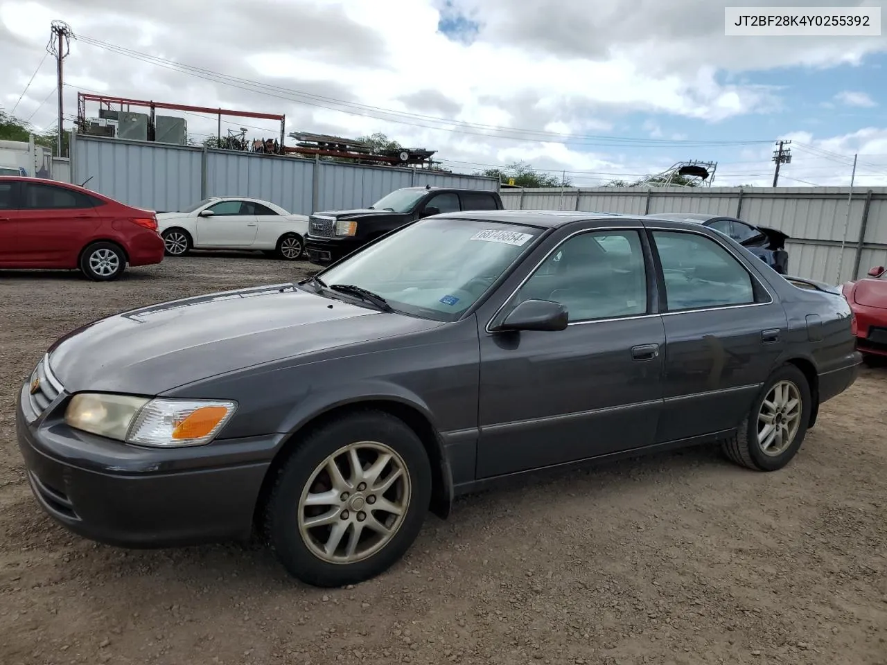 2000 Toyota Camry Le VIN: JT2BF28K4Y0255392 Lot: 68746854