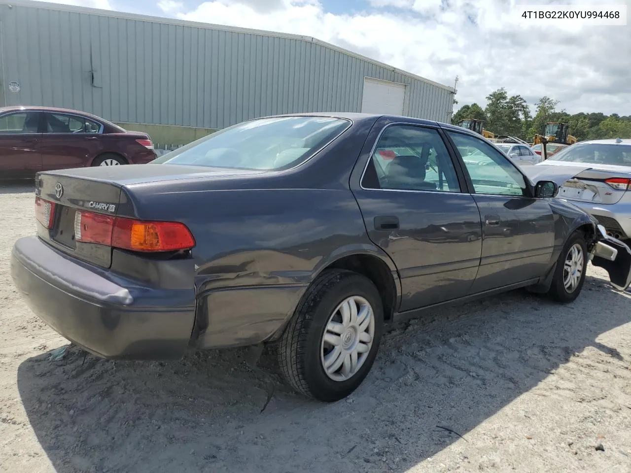 2000 Toyota Camry Ce VIN: 4T1BG22K0YU994468 Lot: 69800714