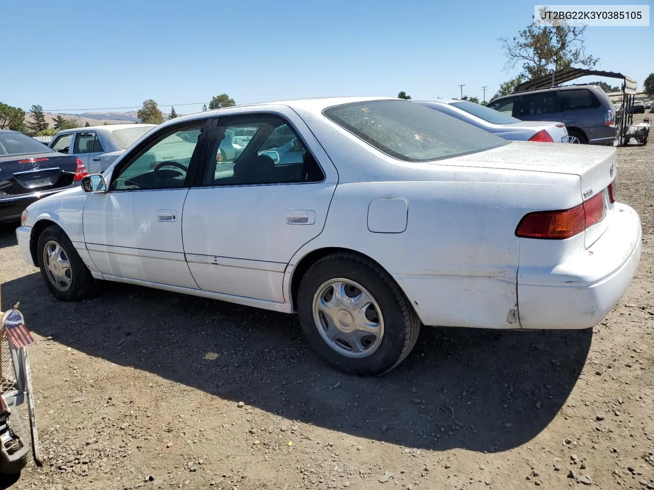 2000 Toyota Camry Ce VIN: JT2BG22K3Y0385105 Lot: 70233204