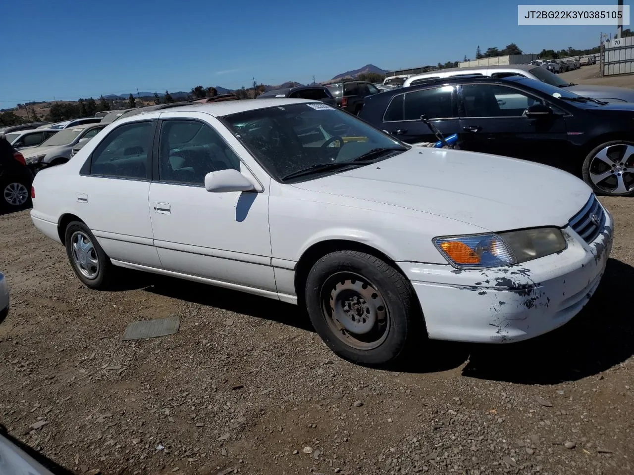 2000 Toyota Camry Ce VIN: JT2BG22K3Y0385105 Lot: 70233204