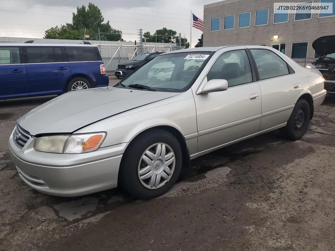 2000 Toyota Camry Ce VIN: JT2BG22K6Y0468947 Lot: 70274954