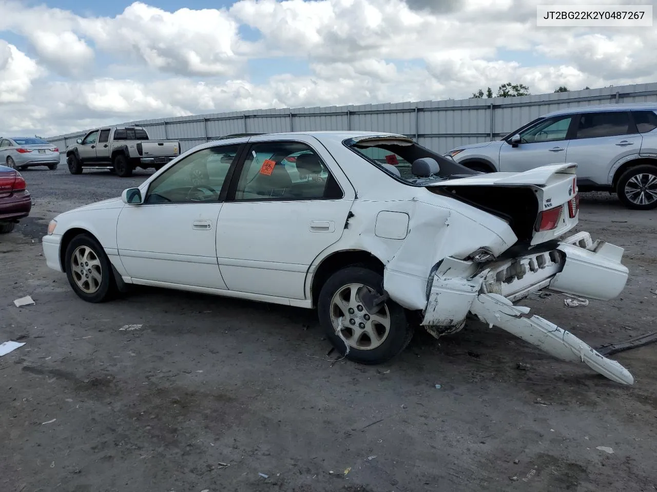 2000 Toyota Camry Ce VIN: JT2BG22K2Y0487267 Lot: 70503324