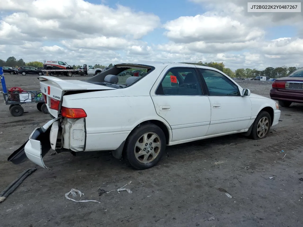 2000 Toyota Camry Ce VIN: JT2BG22K2Y0487267 Lot: 70503324