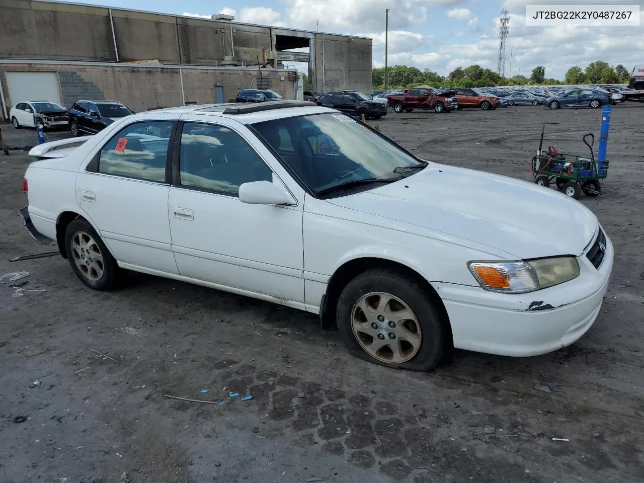 2000 Toyota Camry Ce VIN: JT2BG22K2Y0487267 Lot: 70503324