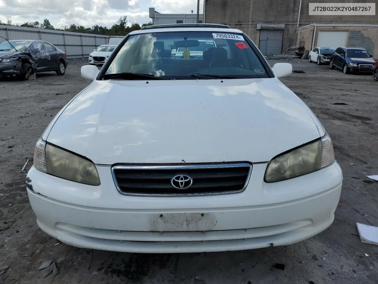 2000 Toyota Camry Ce VIN: JT2BG22K2Y0487267 Lot: 70503324