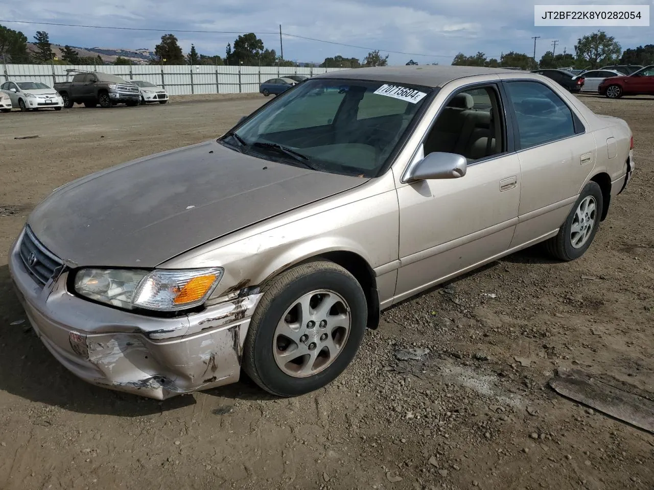 2000 Toyota Camry Ce VIN: JT2BF22K8Y0282054 Lot: 70715604