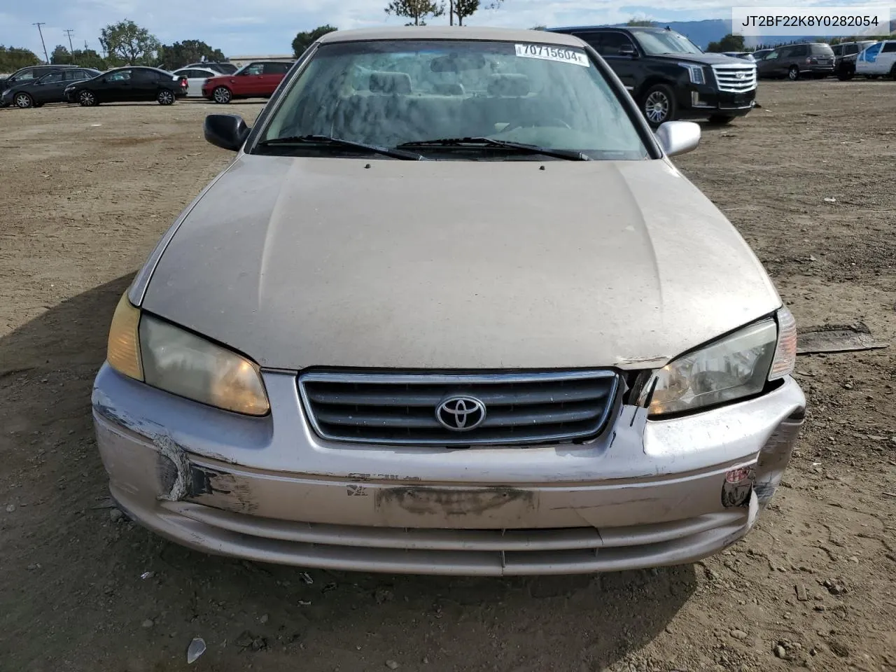 2000 Toyota Camry Ce VIN: JT2BF22K8Y0282054 Lot: 70715604