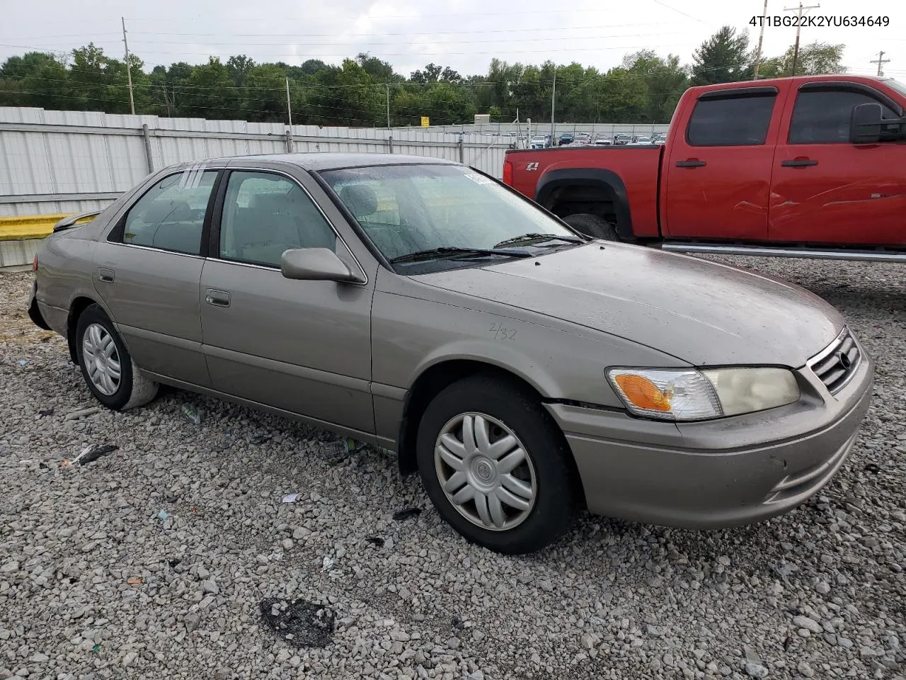 2000 Toyota Camry Ce VIN: 4T1BG22K2YU634649 Lot: 71269144