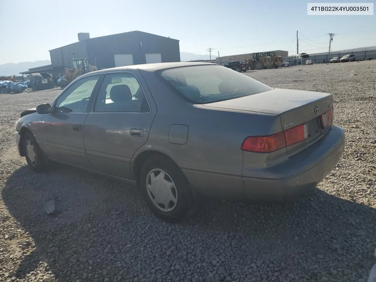 2000 Toyota Camry Ce VIN: 4T1BG22K4YU003501 Lot: 71644584