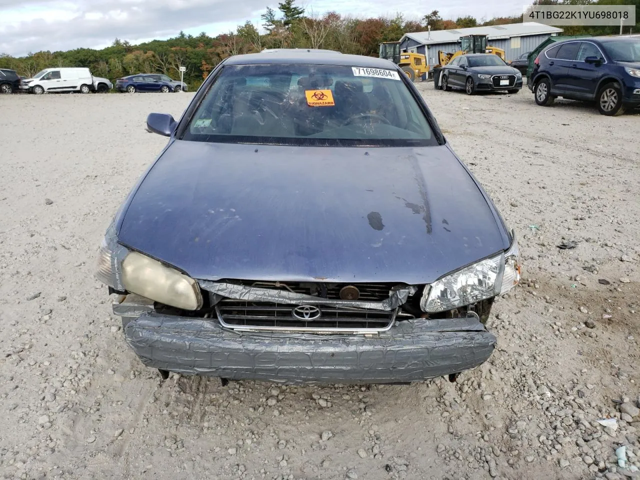 2000 Toyota Camry Ce VIN: 4T1BG22K1YU698018 Lot: 71698604