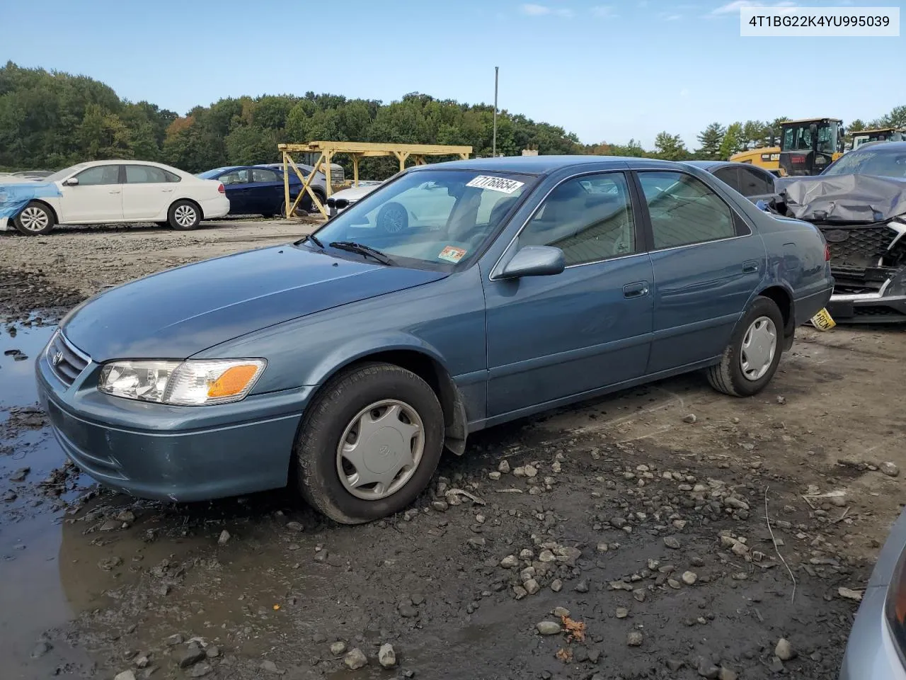 2000 Toyota Camry Ce VIN: 4T1BG22K4YU995039 Lot: 71768654