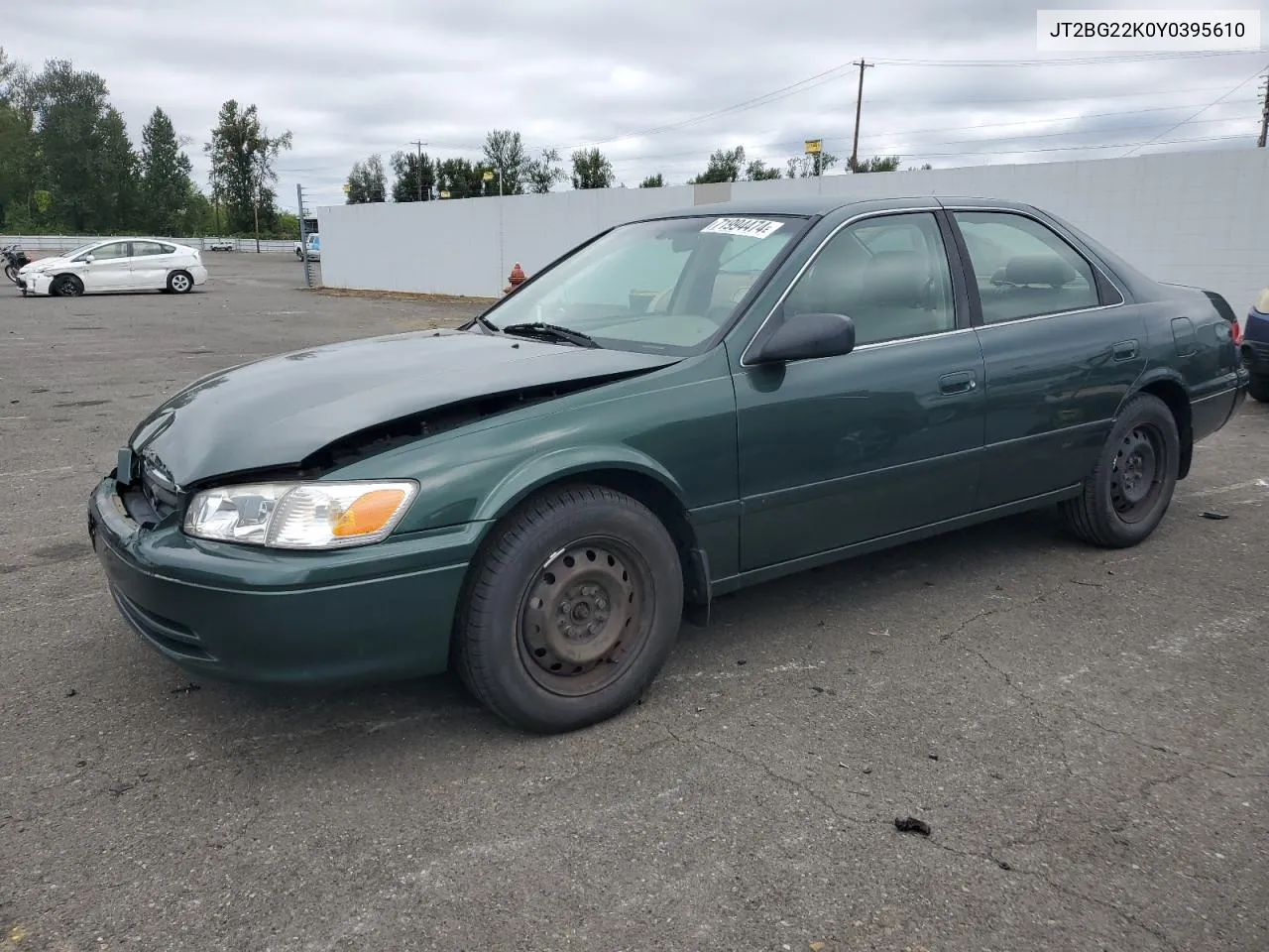 2000 Toyota Camry Ce VIN: JT2BG22K0Y0395610 Lot: 71994474