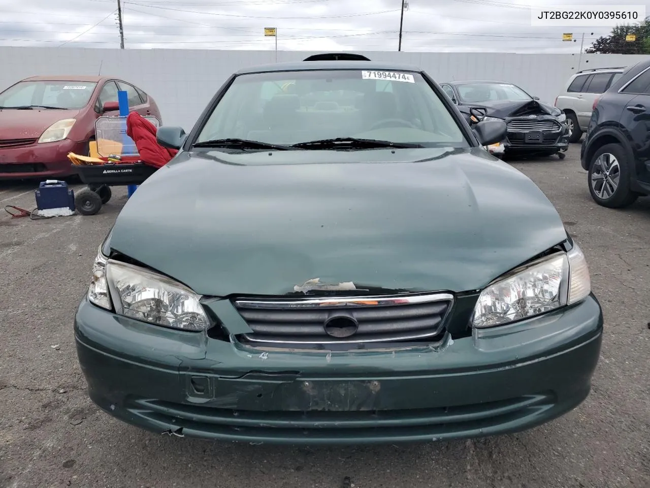 2000 Toyota Camry Ce VIN: JT2BG22K0Y0395610 Lot: 71994474