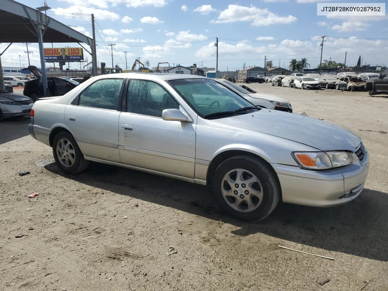 JT2BF28K0Y0287952 2000 Toyota Camry Le