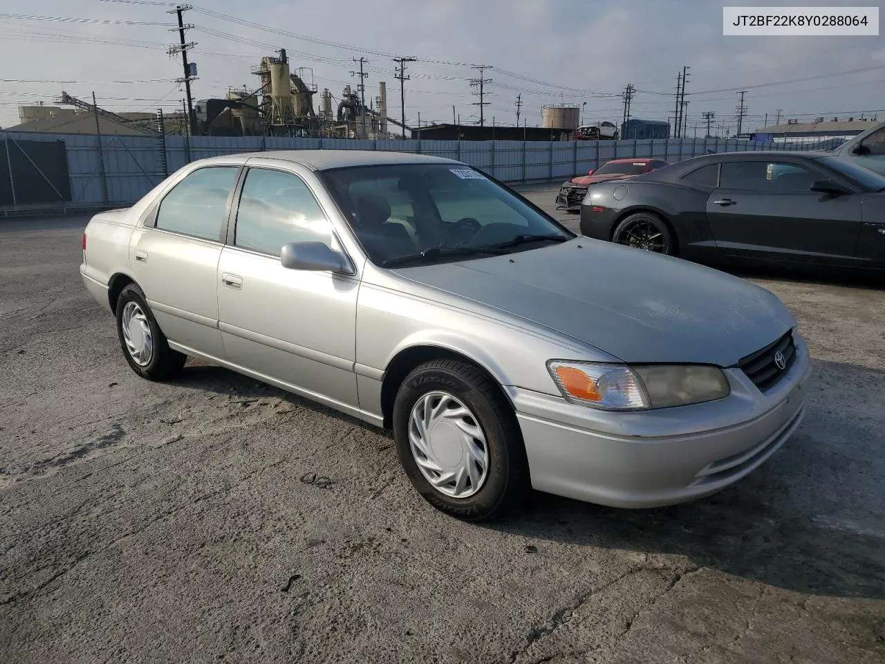 2000 Toyota Camry Ce VIN: JT2BF22K8Y0288064 Lot: 72031744