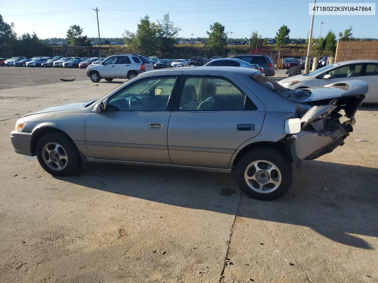 2000 Toyota Camry Ce VIN: 4T1BG22K5YU647864 Lot: 72157004