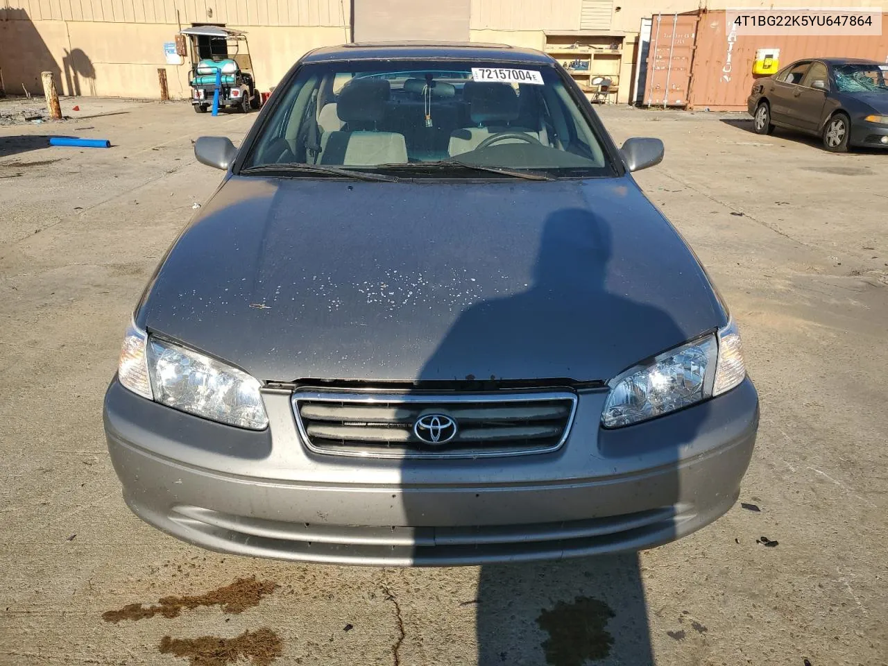 2000 Toyota Camry Ce VIN: 4T1BG22K5YU647864 Lot: 72157004