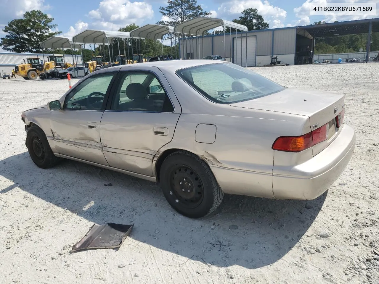 2000 Toyota Camry Ce VIN: 4T1BG22K8YU671589 Lot: 72308594