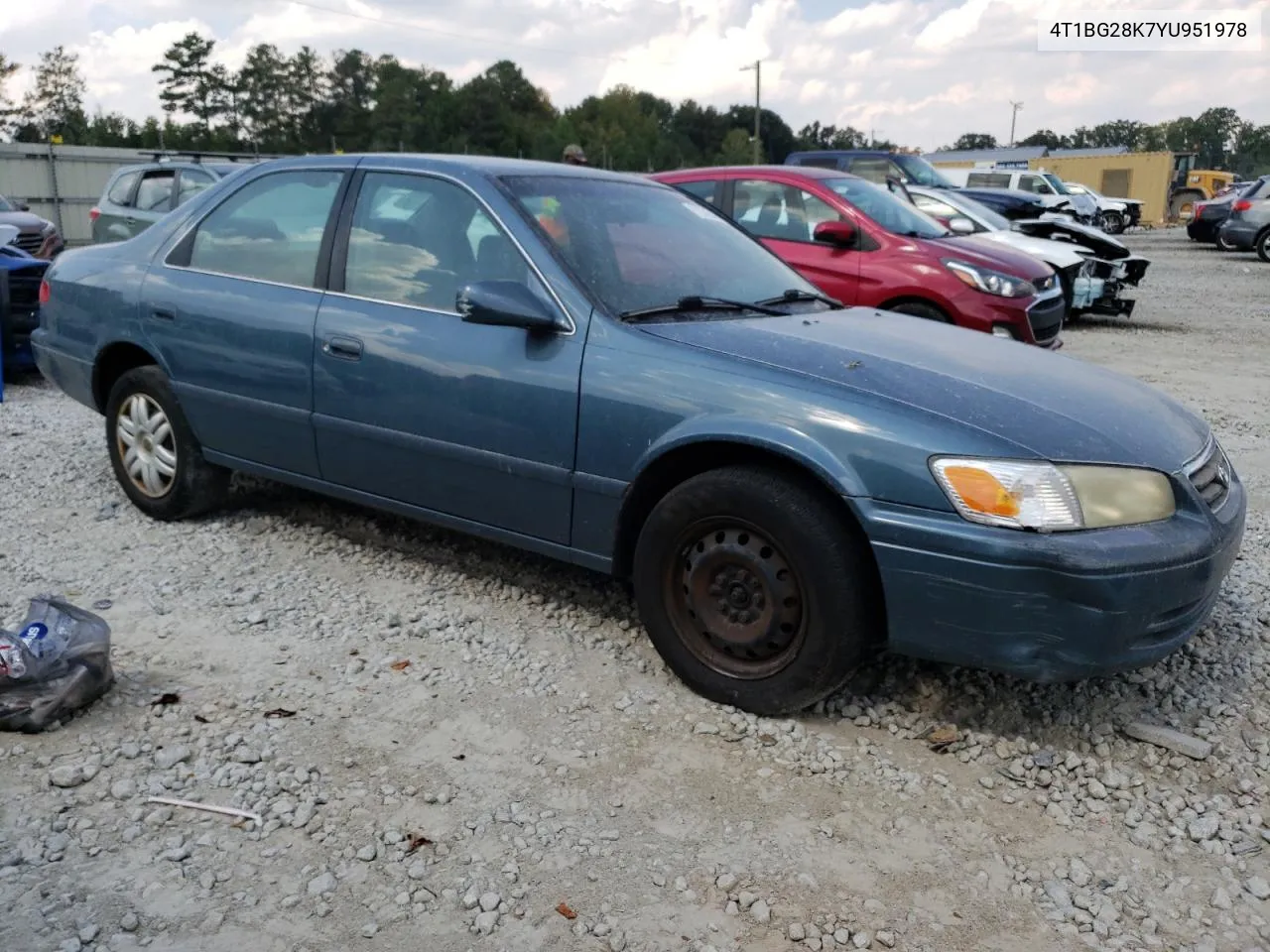 2000 Toyota Camry Ce VIN: 4T1BG28K7YU951978 Lot: 72745404