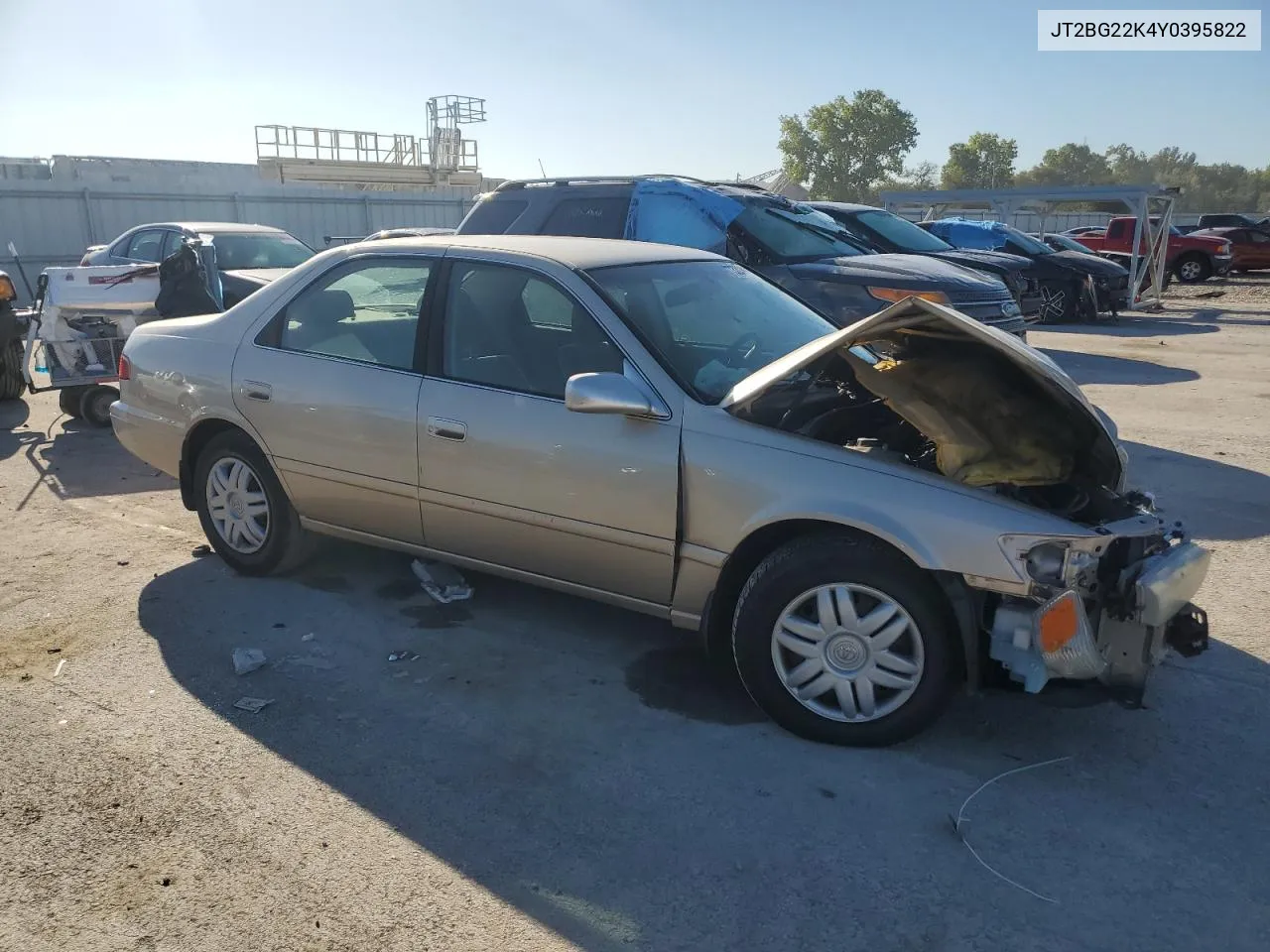 2000 Toyota Camry Ce VIN: JT2BG22K4Y0395822 Lot: 73203444