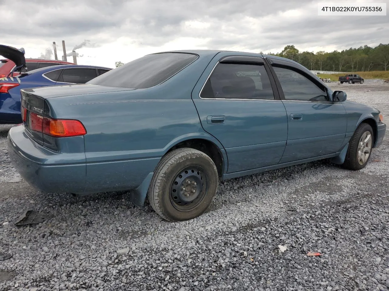 2000 Toyota Camry Ce VIN: 4T1BG22K0YU755356 Lot: 73406254