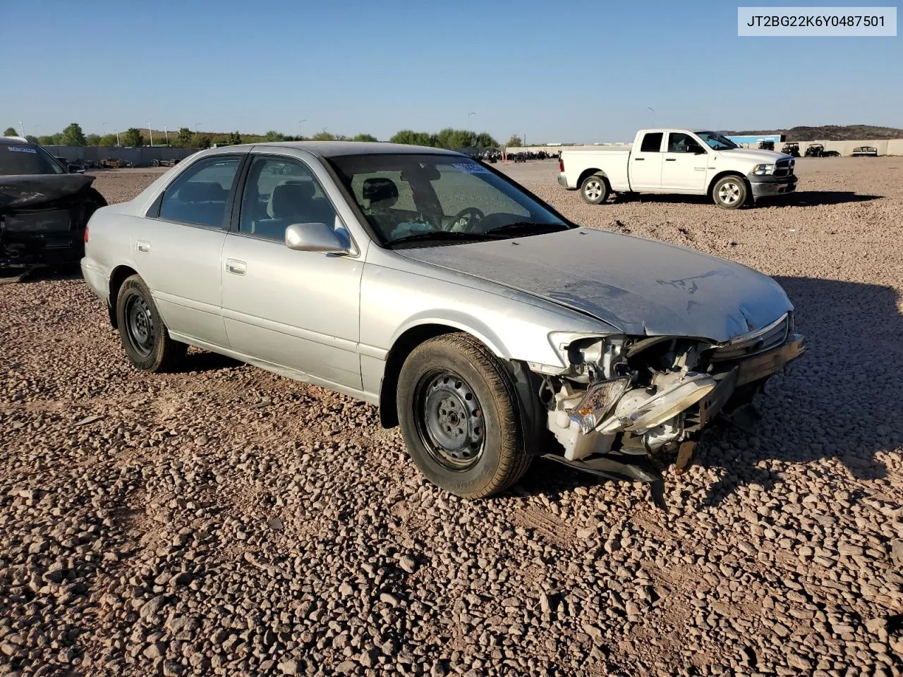 2000 Toyota Camry Ce VIN: JT2BG22K6Y0487501 Lot: 73842534