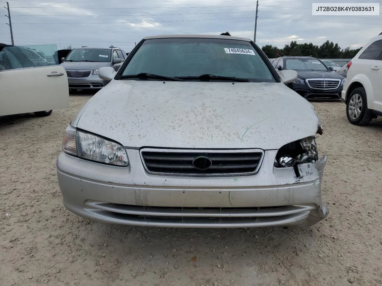 2000 Toyota Camry Le VIN: JT2BG28K4Y0383631 Lot: 74045634