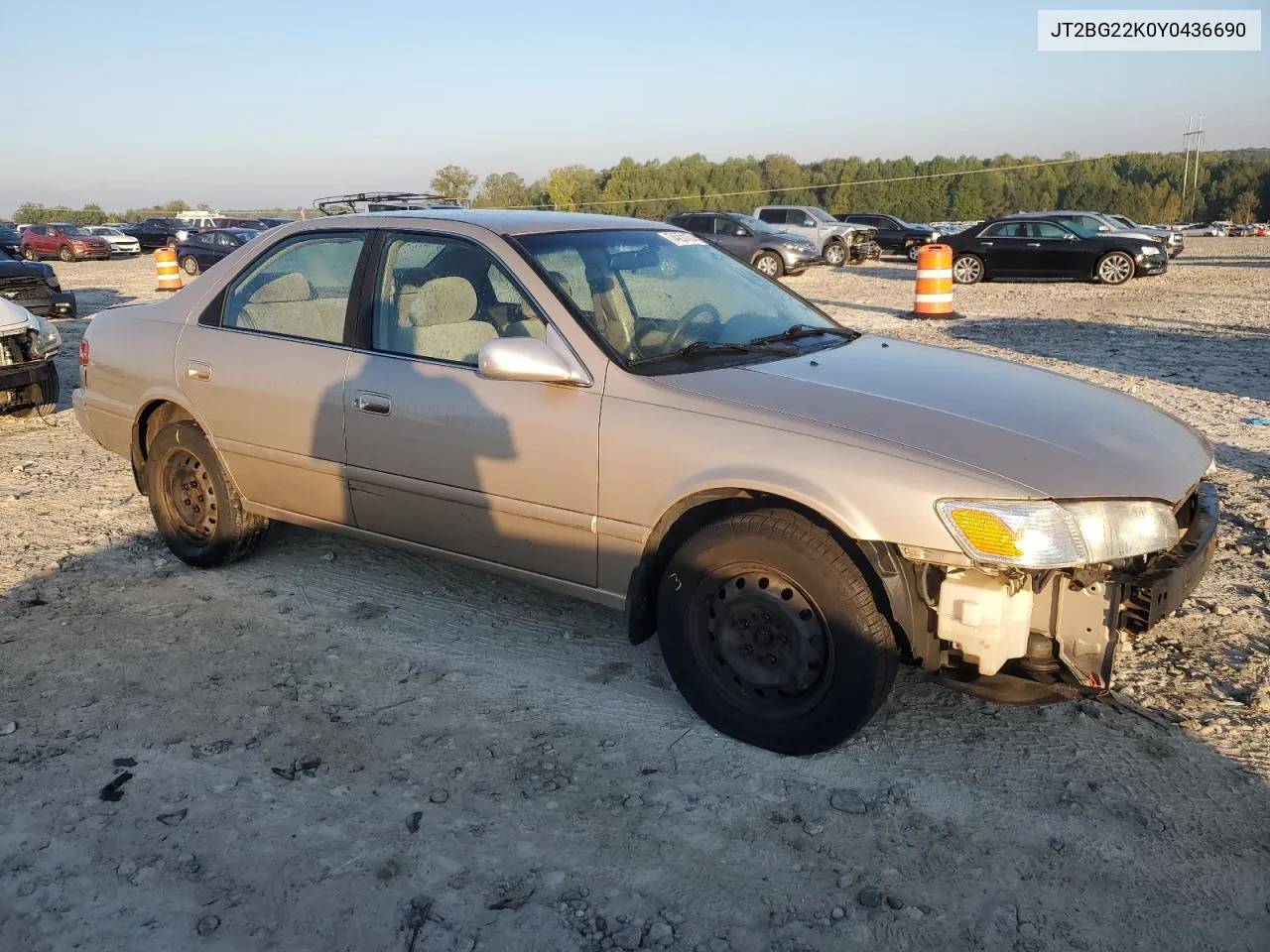 2000 Toyota Camry Ce VIN: JT2BG22K0Y0436690 Lot: 74231174