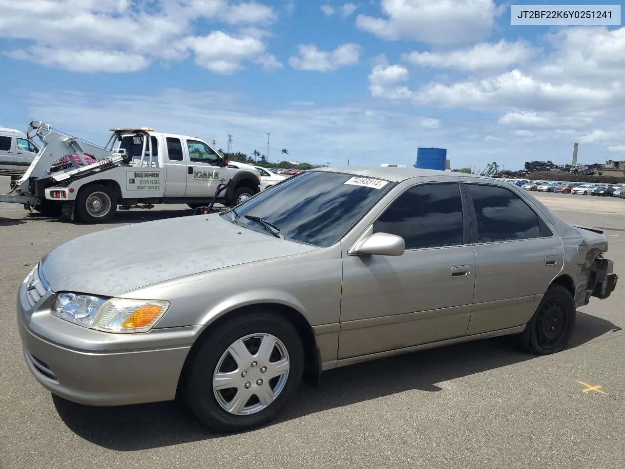 2000 Toyota Camry Ce VIN: JT2BF22K6Y0251241 Lot: 74393314