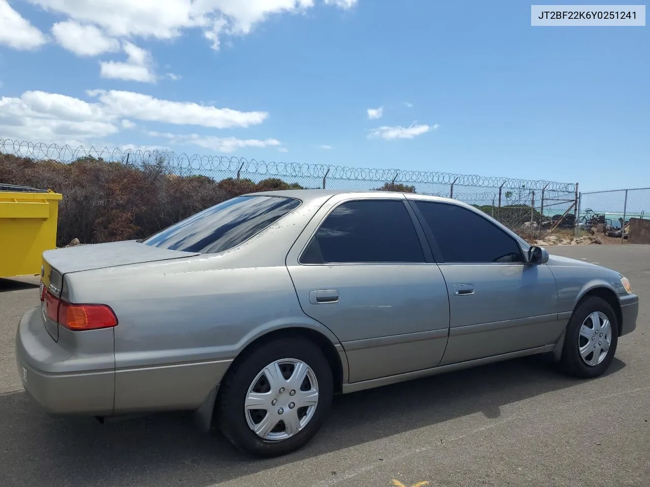 2000 Toyota Camry Ce VIN: JT2BF22K6Y0251241 Lot: 74393314