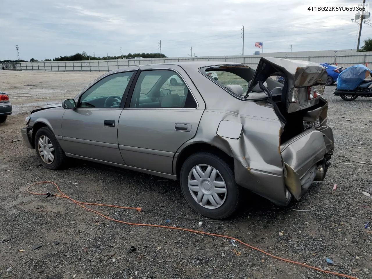 2000 Toyota Camry Ce VIN: 4T1BG22K5YU659366 Lot: 74472514