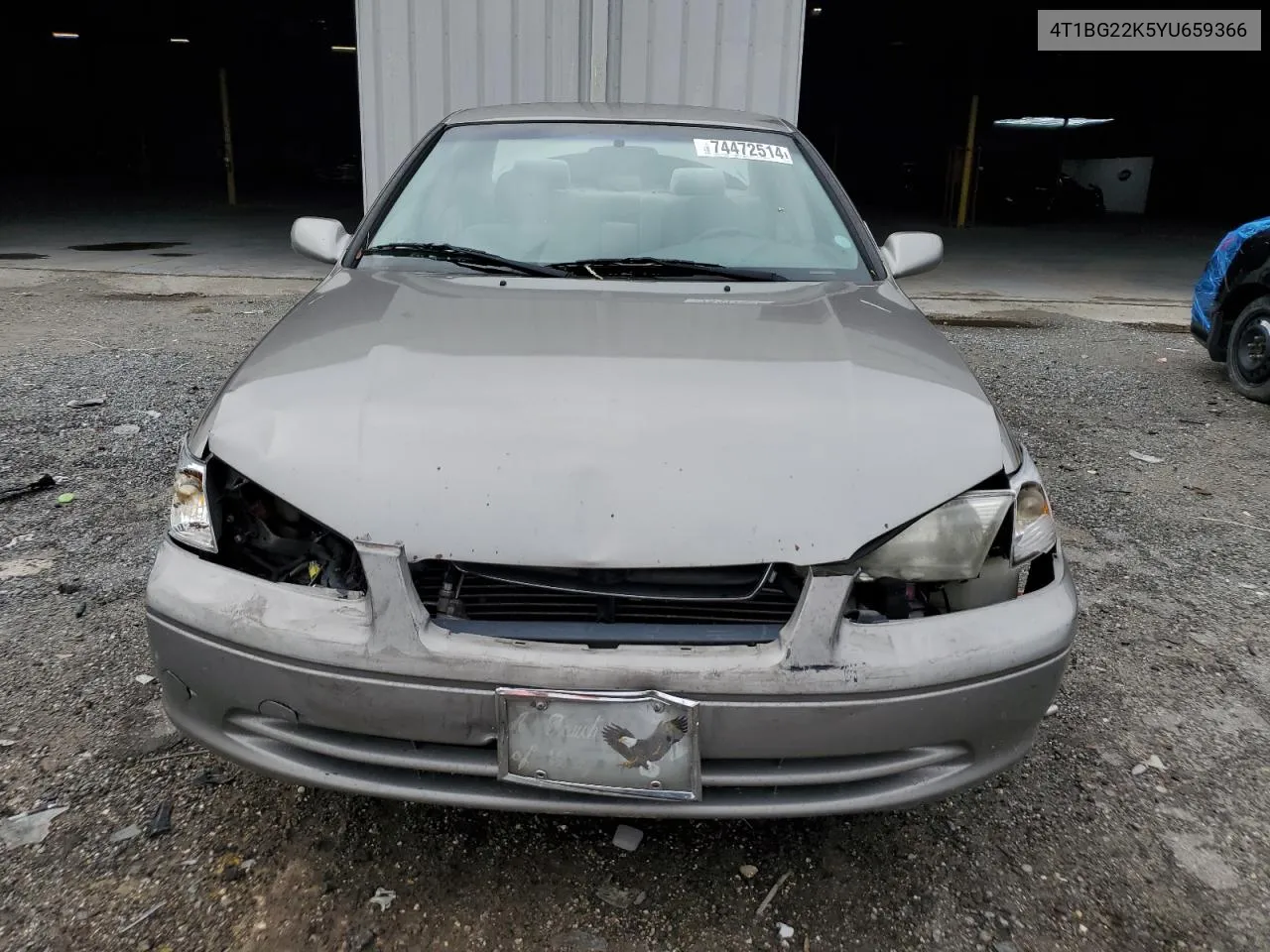 2000 Toyota Camry Ce VIN: 4T1BG22K5YU659366 Lot: 74472514