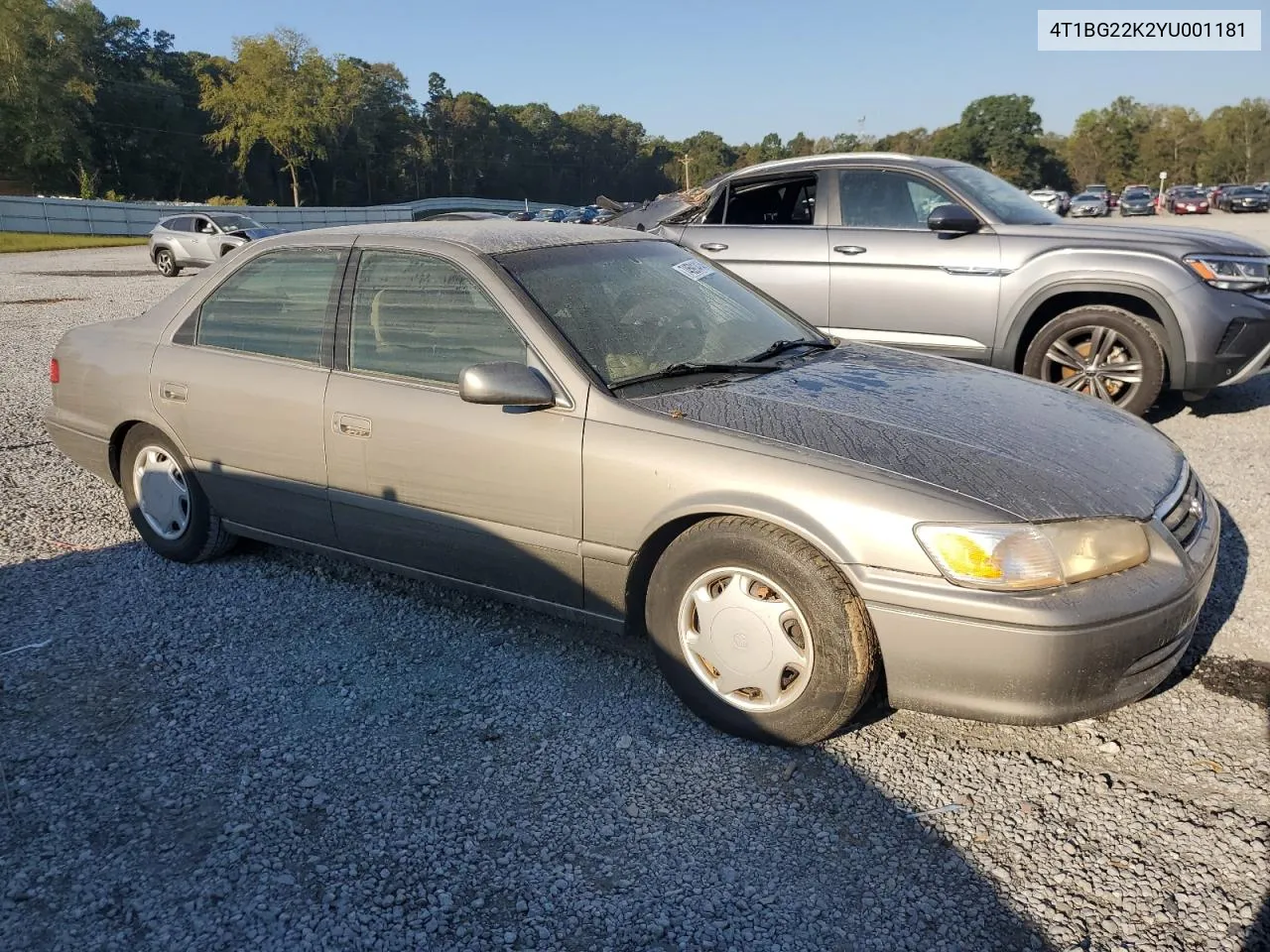 2000 Toyota Camry Ce VIN: 4T1BG22K2YU001181 Lot: 74591414