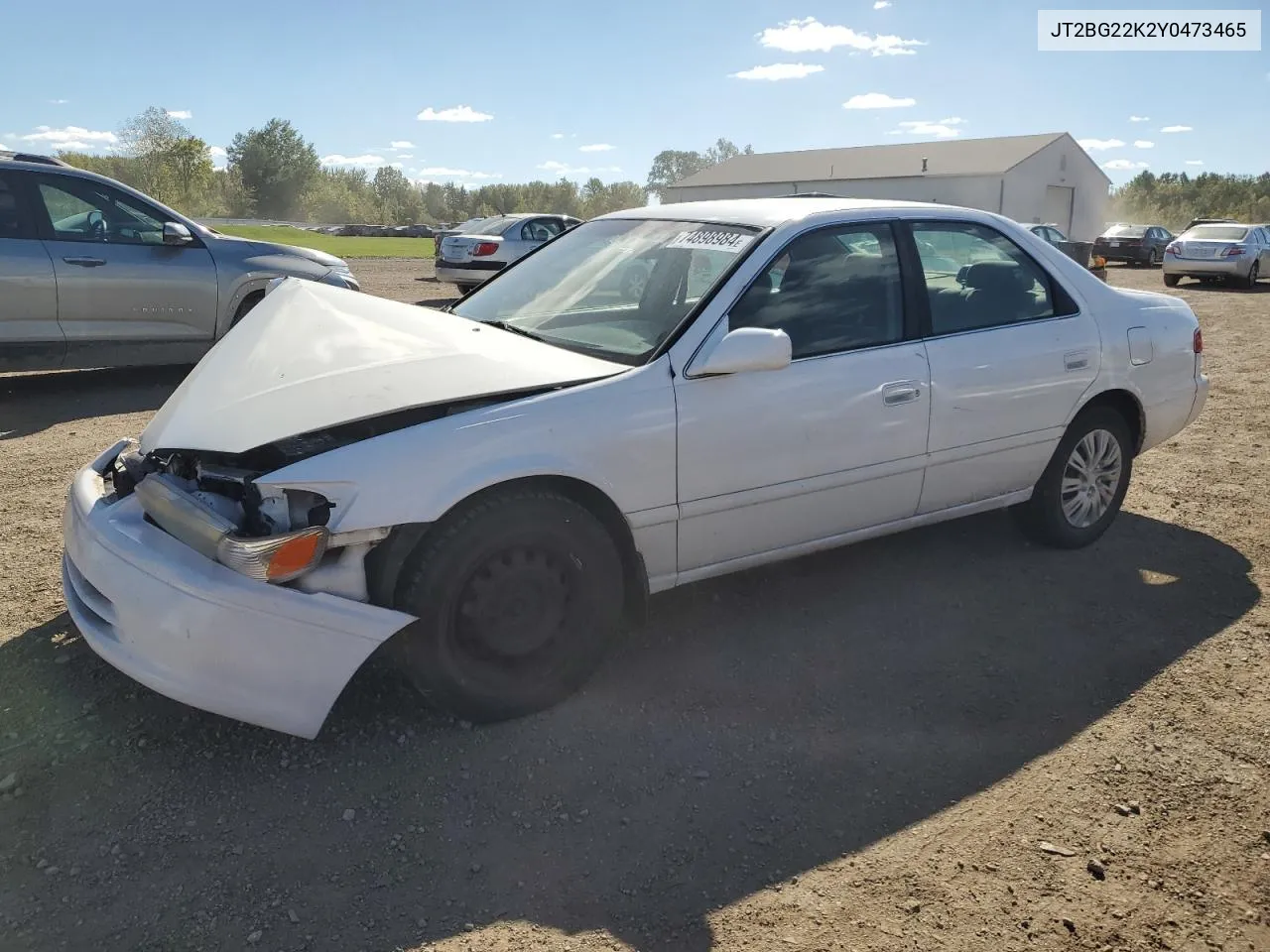 2000 Toyota Camry Ce VIN: JT2BG22K2Y0473465 Lot: 74898984