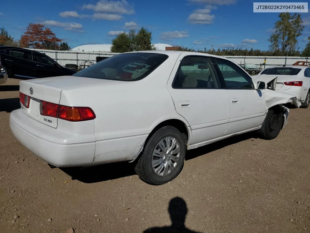 2000 Toyota Camry Ce VIN: JT2BG22K2Y0473465 Lot: 74898984