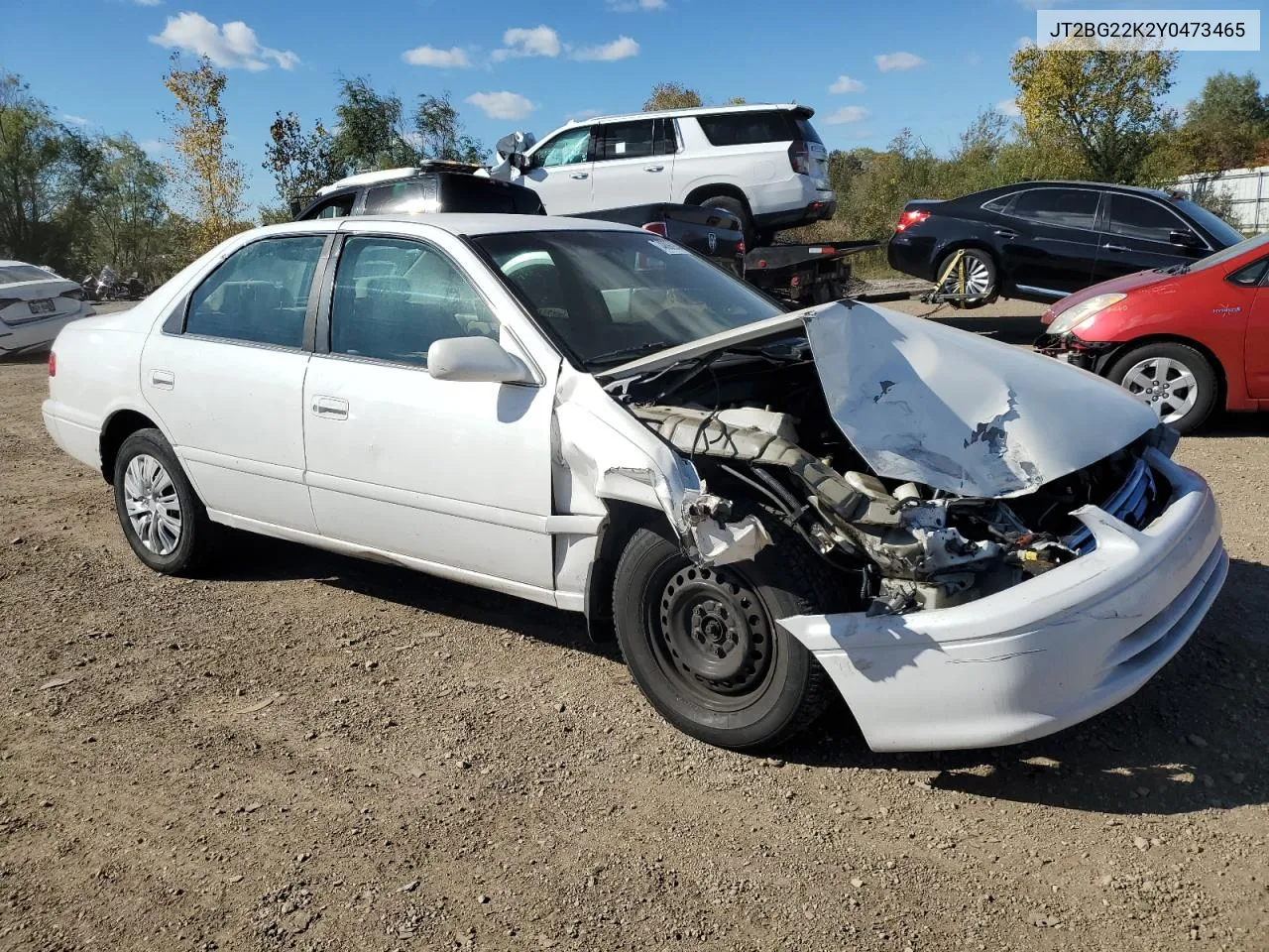 2000 Toyota Camry Ce VIN: JT2BG22K2Y0473465 Lot: 74898984