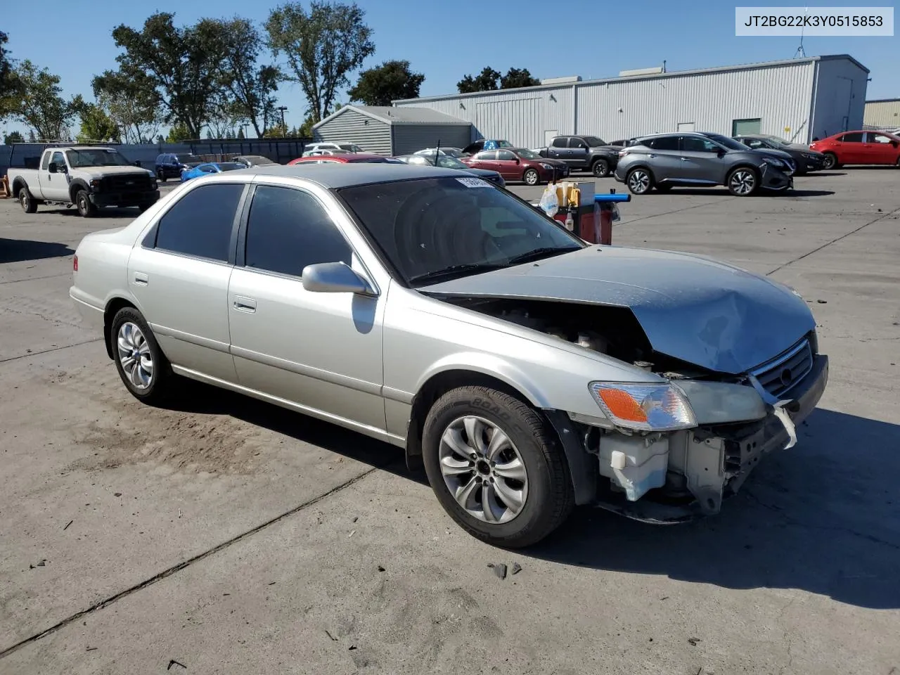 2000 Toyota Camry Ce VIN: JT2BG22K3Y0515853 Lot: 75064974