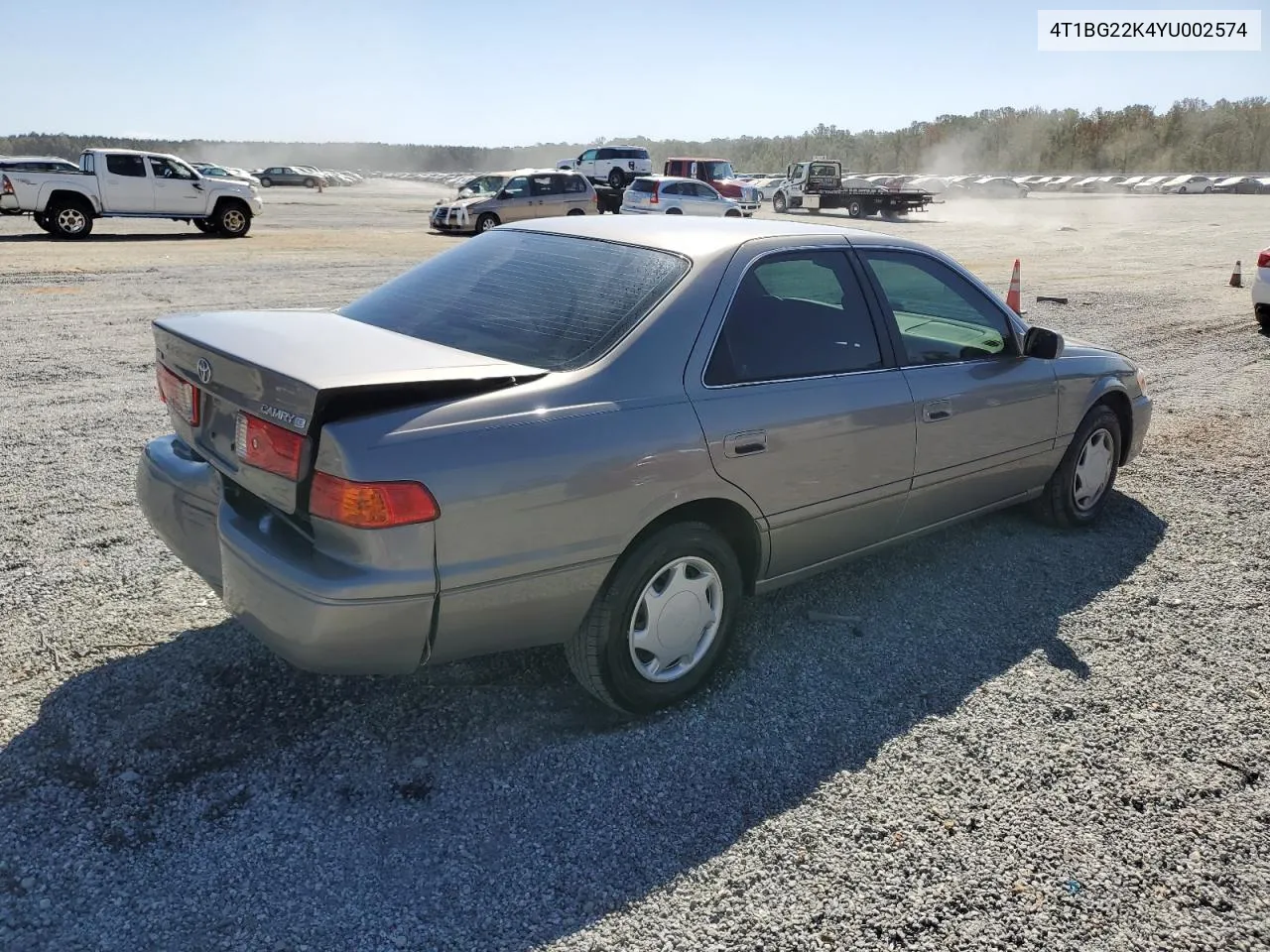 2000 Toyota Camry Ce VIN: 4T1BG22K4YU002574 Lot: 75800874