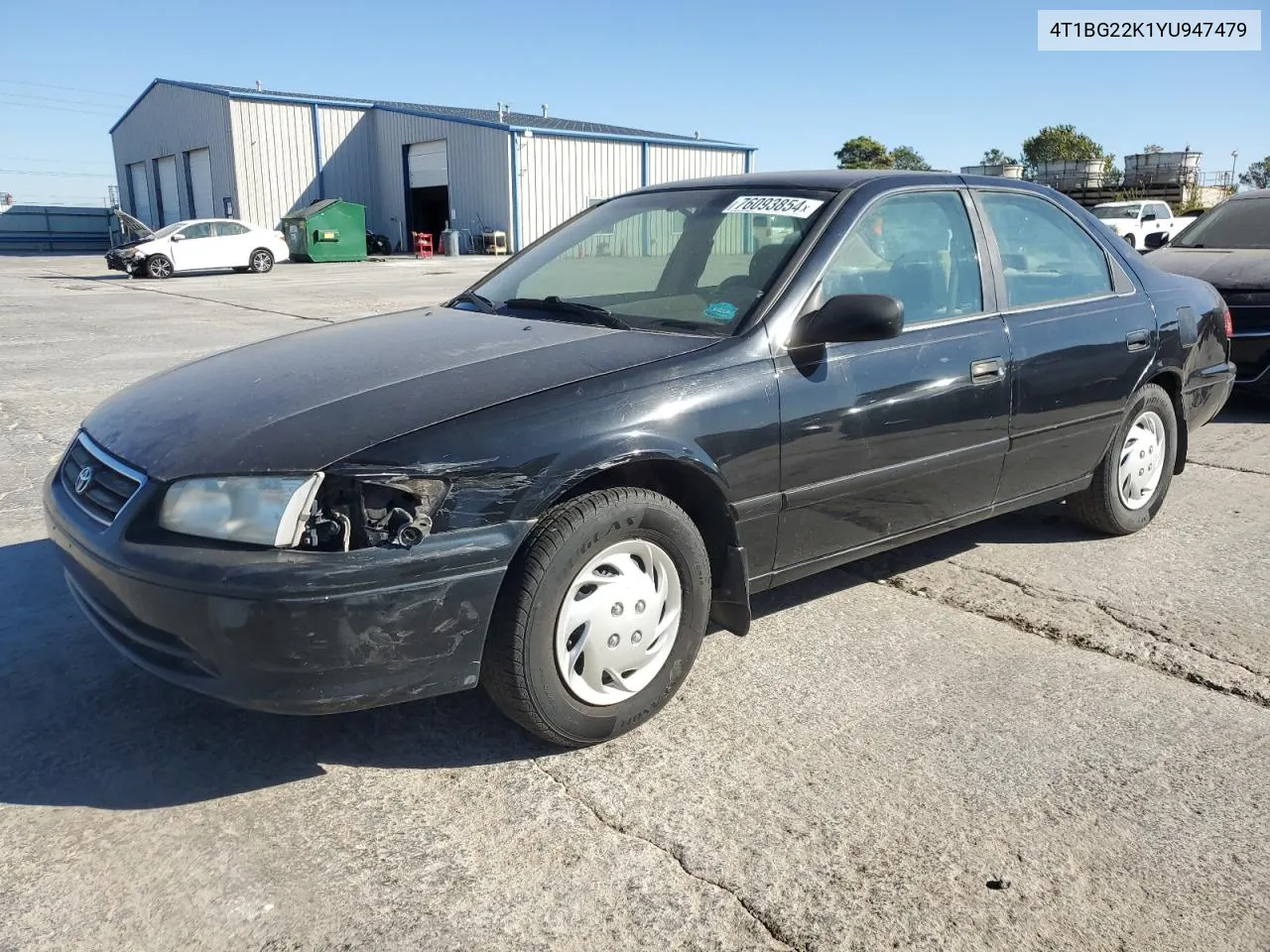 2000 Toyota Camry Ce VIN: 4T1BG22K1YU947479 Lot: 76093854