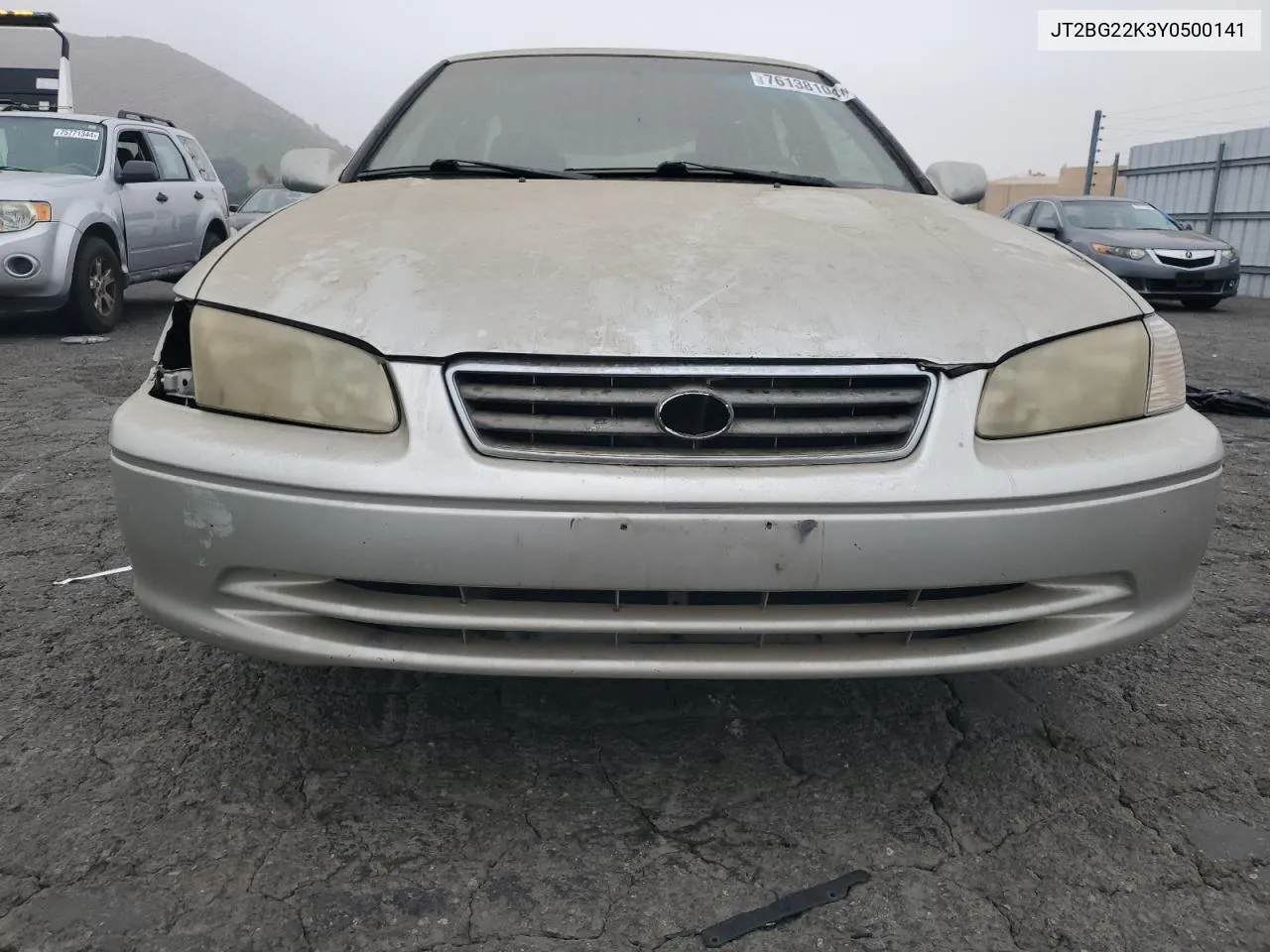 2000 Toyota Camry Ce VIN: JT2BG22K3Y0500141 Lot: 76138104