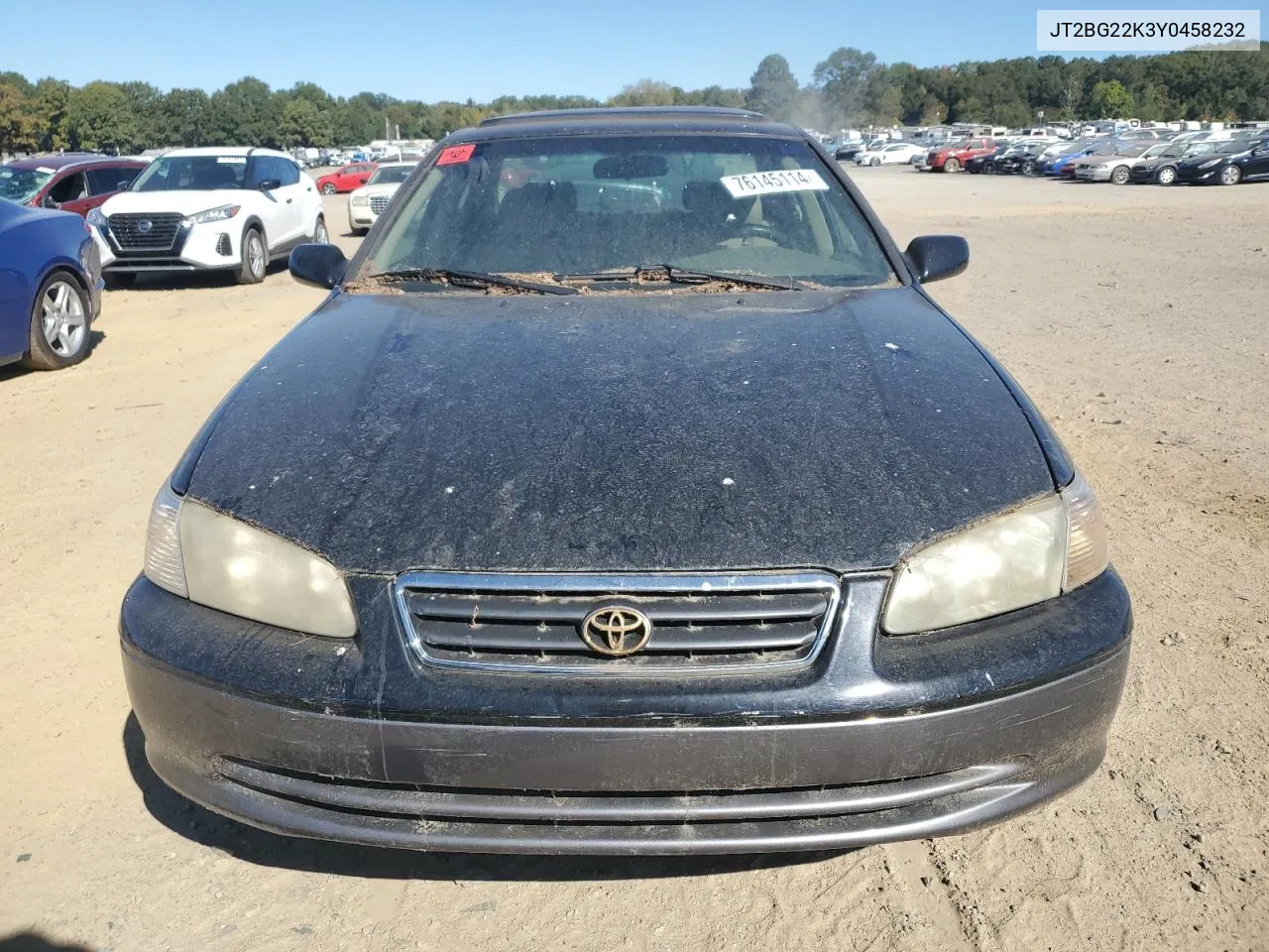 2000 Toyota Camry Ce VIN: JT2BG22K3Y0458232 Lot: 76145114