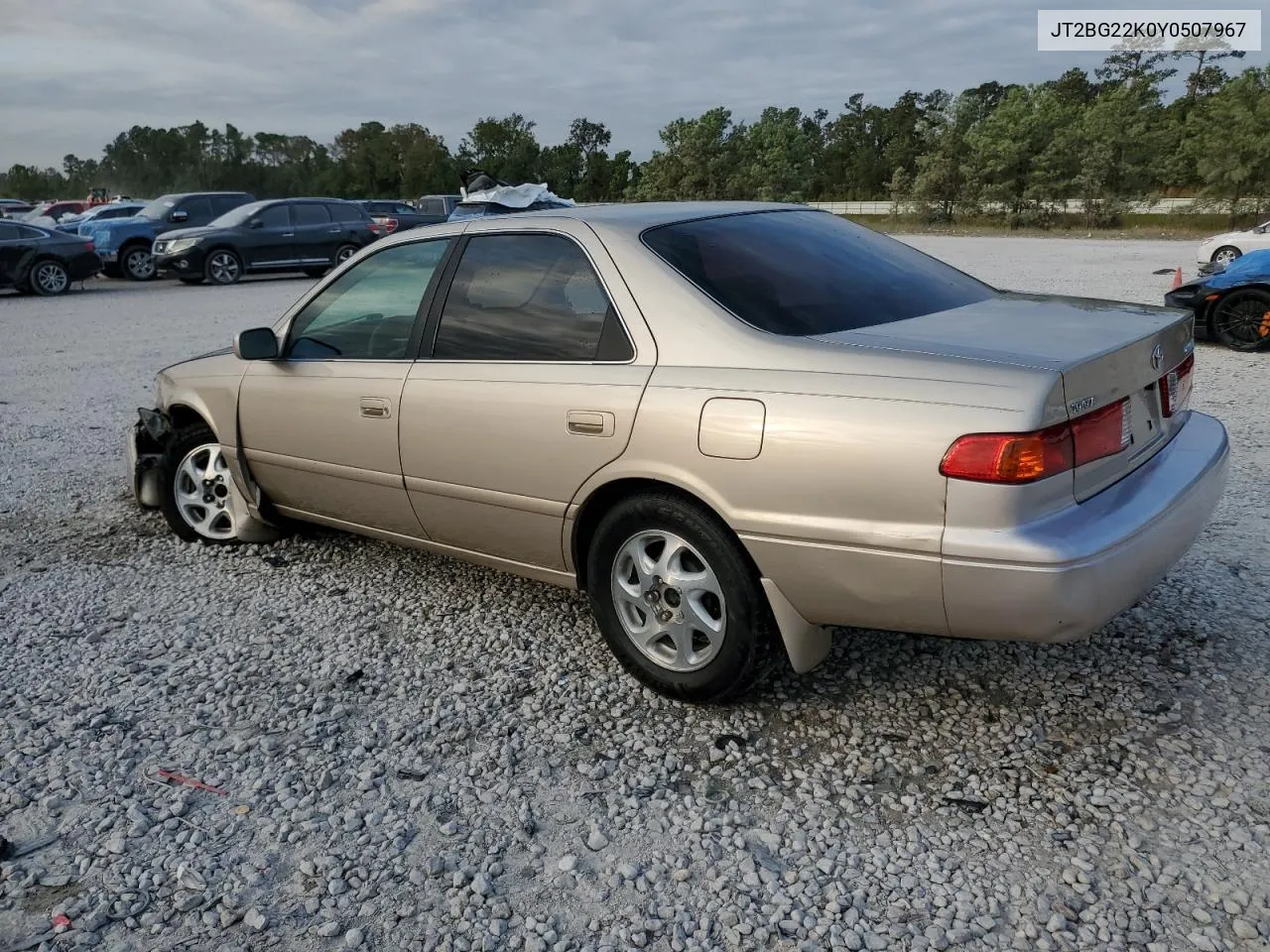 2000 Toyota Camry Ce VIN: JT2BG22K0Y0507967 Lot: 76305414